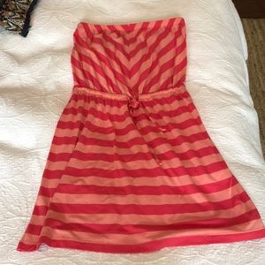 Pink strapless target dress